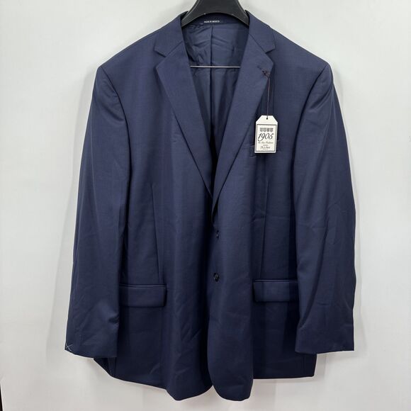 Jos. A. Bank Men's Blazer Sport Coat 50L 100% Wool Regal Bright Blue Twill $179 - Picture 1 of 12
